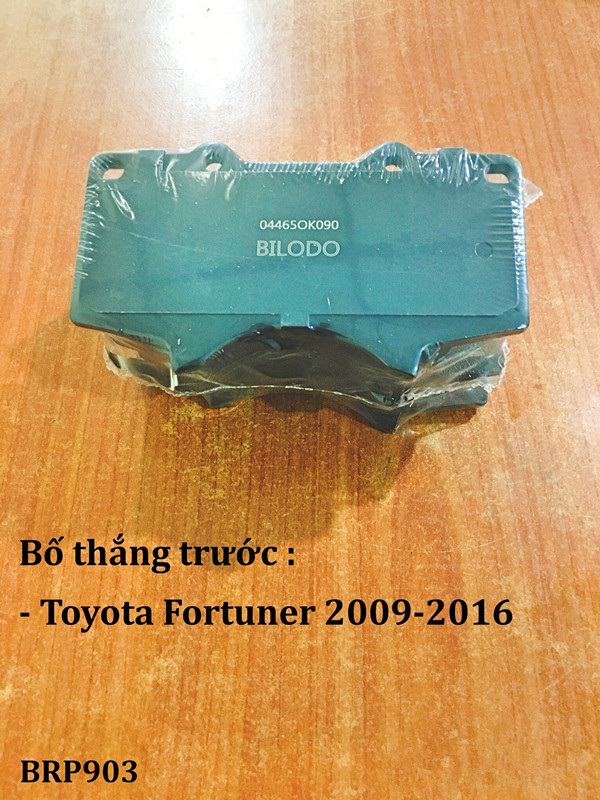 Bố thắng trước Toyota Fortuner 2009-2016