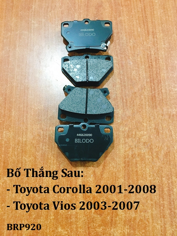 Bố thắng sau Toyota Corolla 2001-2008
