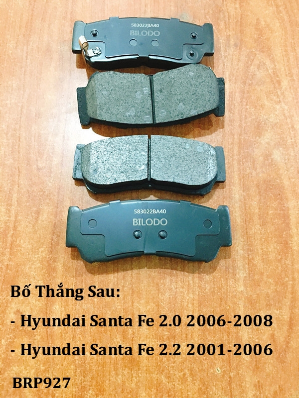 Bố thắng sau Hyundai Santa Fe 2006-2008, Hyundai Santa Fe 2001-2006