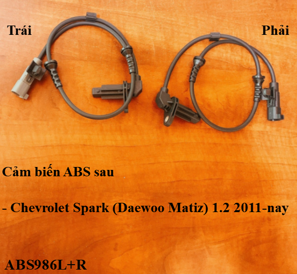 Cảm biến ABS sau, trái – phải Chevrolet Spark (Daewoo Matiz) 1.2 2011-nay