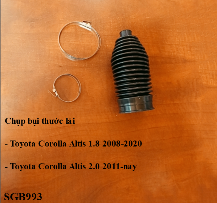 Chụp bụi thước lái Toyota Corolla Altis 2.0 2011-nay