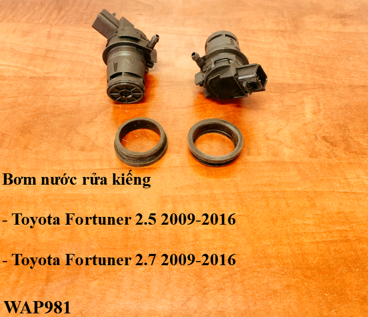 Mô-tơ bơm nước rửa kiếng Toyota Fortuner 2.5, 2.7 2009-2016