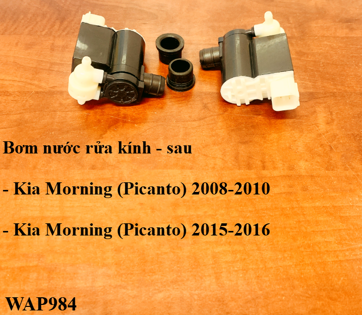 Mô-tơ bơm nước rửa kiếng sau Kia Morning (Picanto) 2015-2016